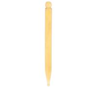 TEHAUX Stylo de Massage D'acupuncture en Corne de Bœuf Jaune Deux Têtes Rondes pour Massage Profond des Pieds Cou, Soulageant les Tensions et Maux de Tête