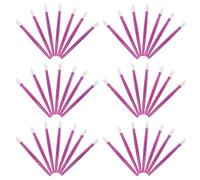 TEHAUX Stylo Sculpteur D’Ongles Multifonction 100 Pièces Bâtonnets Repousse-Cuticules en Caoutchouc Violet Outil Précis de Nail Art pour Pose de Strass et Soin des Ongles Usage