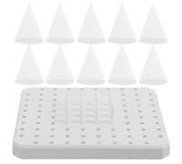 TEHAUX Support de Cuisson en Plastique Blanc avec Conception Multi-trous, Antiadhésif et Performance Optimale pour Atelier Poterie et Céramique
