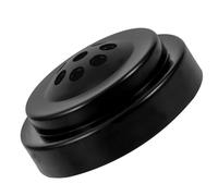 TEHAUX Support de Drapeau Portable en Plastique Noir 8 Trous, Base Ronde Facile à Transporter pour Bureau ou Salle de Conférence