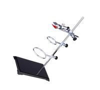 TEHAUX Support de Laboratoire 40cm à Base Carrée en Fer et Acier