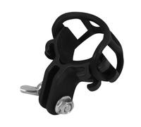 TEHAUX Support de Lampe de Vélo Antidérapant, Robuste, Noir, pour Montage | Plastique et Métal, Fixation Stable Résistante aux Chocs, Installation Simple, pour Éclairage Frontal et Compteur