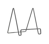 TEHAUX Support de Livre Géométrique en Fer Noir, Stable et Élégant | Présentoir de Bureau, Rangement pour Livres et Petites Œuvres, Style Géométrique, Résistant à Rouille