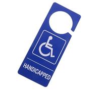 TEHAUX Support de Panneau Handicapé en Pvc Bleu Léger et Résistant la Décoloration pour Place de Stationnement en Extérieur, pour Fauteuils Roulants