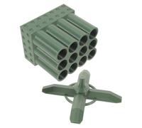 TEHAUX Support de Rangement Structure Modulaire Stable en Plastique pour Piles AA AAA Design Rotatif à 360° et Base Antidérapante pour Maison et Laboratoire
