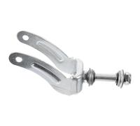 TEHAUX Support de Roue Compatible Fourche Frontale en Acier Robuste pour Fauteuil Roulant Structure Solide et Fonctionnement Pratique Argentée