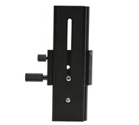 TEHAUX Support de Tige pour Mise Point Macro Plaque de Base Rapide en Alliage D'aluminium Noir, Réglage Manuel, Compatible Caméra et Stabilisateur pour Photographie Macro