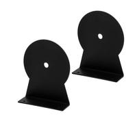 TEHAUX Support de Tour d'arbre pour Chat en Acier Inoxydable Noir, Fixation Murale Robuste 2pcs pour Étagères Murales et Cadres d'escalade à Domicile