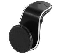 TEHAUX Support Magnétique pour Téléphone de Voiture Noir Modèle F Pince Double Lame Fixation sur Grille D’Aération Angle Ajustable 90° Compatible avec Smartphones Variés Maintien