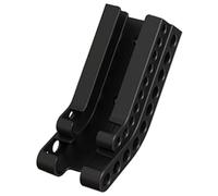 TEHAUX Support Mural Organisateur de Piles AA et AAA, Rangement Vertical Noir pour Piles 5 et 7, Support de Batterie Compact en Plastique Solide pour Bureau et Maison, Organiseur