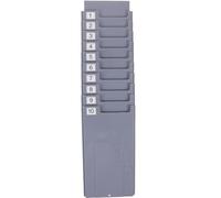 TEHAUX Support Mural Porte-Cartes De Présence Extensible 10 Emplacements 13.8X3.9X1.2 Pouces Organisateur Polyvalent Pour Bureau Entrepôts Classes Cuisines