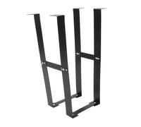TEHAUX Support Suspendu Acier, Carbone Bureau en sous PC Noir Résistant et la Corrosion Solide, Design Spécial Pratique pour Tour D'ordinateur