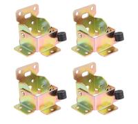 TEHAUX Supports Pliables pour Pieds de Table - Charnières de Verrouillage Métalliques 4 Pcs, Connecteurs Robustes pour Meubles, Fixation Murale, Adaptés à Tables et Établis Pliants,