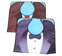 TEHAUX Tablier de Repas Imperméable pour Adultes Bavoir de Protection Double Couche Lot de 2 Pièces Réutilisable et Lavable Adapté aux Personnes Âgées pour Protéger les Vêtements