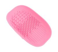 TEHAUX Tampon de Nettoyage en Silicone pour Pinceaux de Maquillage, Tapis Souple Rose, Outil pour Brosses et Goupillons, Nettoyeur Pinceaux Fond Teint, Accessoire Beauté Indispensable