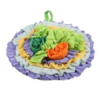 TEHAUX Tapis de Recherche de Nourriture pour Animaux de Compagnie en Peluche Solide Design Unique, Favorisant la Lenteur Alimentaire et L'activité Pendant L'entraînement