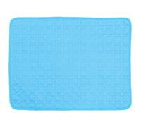 TEHAUX Tapis Rafraîchissant pour Chien en Tissu Froid Auto-réfrigérant Bleu, Coussin Portable et Lavable pour Intérieur et Siège en Été