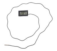 TEHAUX Thermomètre Électronique pour Refroidisseur de Liquide PC Sonde Fileté, Affichage Digital, Abs Noir, Plage 50℃ à 110℃, Adapté à Mesure Température Automobile et Aquarium
