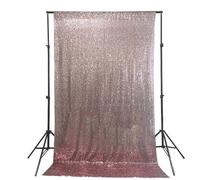 TEHAUX Tissu Décoratif à Sequins Lumineux 125x180 Cm en Polyester pour Fond Photo Mariage Chic Unique, Résistant Rétrécissement la Décoloration, pour Photographie et Fête
