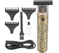 TEHAUX Tondeuse à Cheveux Électrique Bouddha Dorée 4 Sabots Interchangeables Lame de Précision Batterie Rechargeable USB 1200Mah pour Salon de Coiffure et Coupe Rétro