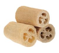TEHAUX Tranches à Mâcher en Loofah Marron pour Hamster et Cochons d'Inde, 3 Pièces, Jouets Molaires Naturels pour Maison et Exercices Ludiques
