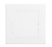 TEHAUX Trappe D'accès Abs 100x100 Mm Blanche pour Cloison Sèche, Panneau de Recouvrement Plafond et Plomberie, Cache-prise Étanche pour Câbles, Porte D'accès Démontable pour Entretien