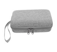 TEHAUX Trousse de Maquillage Rigide Compacte Gris, Mini Valise Paquet à Main pour Femmes, Rangement Maquillage Voyage Compartiments Organisateurs, Étui Cosmétique Pratique pour