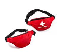 TEHAUX Trousse de Secours d'Urgence Étanche Rouge Ceinture Réglable Pochette Compacte en Nylon pour Activités de Plein Air Kayak Voile et Navigation Équipement de Portable