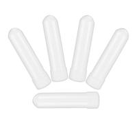 TEHAUX Tubes D'inhalateurs Nasaux en Plastique Lot de 5 Blancs Vides Ouverture Facile des Voies Nasales pour Huiles Essentielles Utilisation Pratique en Voyage Quotidien