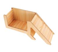 TEHAUX Tunnel pour Hamster en Bois Solide, Cachette Naturelle Maison Souterraine, pour L'habitat des Petits Animaux en Espace de Vie
