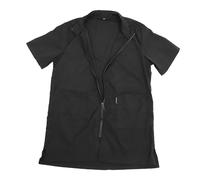 TEHAUX Uniforme de Toilettage pour Animaux Imperméable Nylon Tablier Bain Antistatique pour Salon et Usage Extérieur Vêtements Professionnels pour Esthéticiennes Pet Grooming Noir