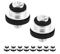 TEHAUX Vis de Disque Dur Miniatures Noires M3 Φ8 X 8,7 Mm, Kit 10 Pièces Anti-vibrations pour Mini-pc, Vis de Montage Informatique Compatibles PC et Ordinateurs Portables, Matériel