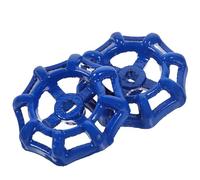 TEHAUX Volant de Vanne à Guillotine Métallique Bleu Léger et Polyvalent en Acier Moulé, Poignée de Robinet 2 Pièces Structure Raisonnable pour Valve de Robinet