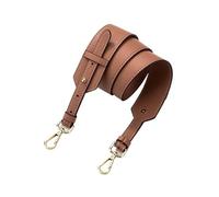 TEHDFG Bandoulière Large et Tendance en Cuir Souple, bandoulière Universelle réglable for Le Remplacement et la Transformation d'un Sac Messager(Pink Gold Buckle)