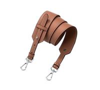 TEHDFG Bandoulière Large et Tendance en Cuir Souple, bandoulière Universelle réglable for Le Remplacement et la Transformation d'un Sac Messager(Pink Silver Buckle)