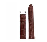 TEHDFG Bracelet de Montre Compatible avec Cartier Santos Dumont en Cuir for Femme, à dégagement Rapide, 17,5 mm et 15,5 mm, Accessoires(Brown,17.5mm)