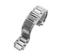 TEHDFG Bracelet de Montre en Acier 13 mm, 17 mm, 19 mm, Compatible avec Hublot Yubo, Big Bang Classic Fusion, série Yubo, for Hommes et Femmes, Ceinture en Acier Fin Massif(Silver,19mm)