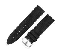 TEHDFG Bracelet de Montre en Silicone Compatible avec Chopard Chopin Classic Racing 168511, étanche, résistant à la Transpiration, Souple et Confortable, for Homme, 23 mm(Black-Steel-K2,21mm)