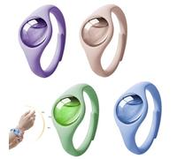TEHJAM 4Pcs Bracelet De Couleurs Bleu Violet Rose Bleu Pour Protéger Les Adultes Et Les Enfants Lors Des Activités En Plein Air