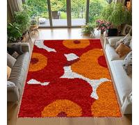 Tehocwiz Kit Tapis Point Noué à Faire Antidérapant Création Tapis et Canvas Taille Création Tapis à Crocher pour Adultes Kit Tapis Crochet Loquet Grande Kit de Tapis à Nouer Soi-même 38x52 cm