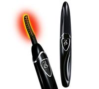 Tehoi Recourbe-cils électrique chauffant, affichage de la température LED, plage de contrôle de 60 à 90 °C, rechargeable par USB, idéal pour les soins de beauté naturels (Jetblack+Silver)