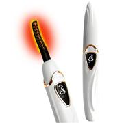 Tehoi Recourbe-cils électrique chauffant, affichage de la température LED, plage de contrôle de 60 à 90 °C, rechargeable par USB, idéal pour les soins de beauté naturels (PearlWhite+Gold)