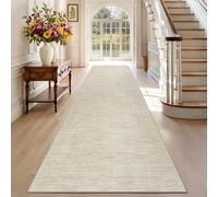 TEHWDAIYOU Tapis Couloir Long Antidérapant LavableTapis de Passage Couloir Long Antidérapant 50 x 100 cm Tapis de Cuisine Lavable en Machine Tapis d Entree Interieur pour Cuisine Devant Evier Beige