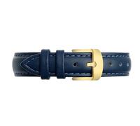 TEidea Bracelet De Montre En Cuir À Dégagement Rapide Pour Femmes, Boucle Ardillon, 12, 14Mm, 15Mm, 16Mm, 18Mm, Or bleu foncé, 16mm