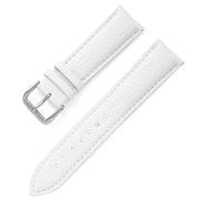 TEidea Bracelet de Montre en Cuir de Conception de Motif de Litchi 12mm 14mm 16mm 18mm 20mm 22mm Bracelet Montres Accessoires Remplacer Homme Femme Bracelet de Montre, Blanc, 20mm