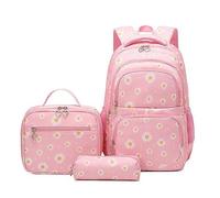 TEidea Cartable Ensemble De Sacs À Dos De Fashion Girls, Ensemble De Sacs D'École 3 Pcs, Imprimé Floral, Sacs À Dos pour Adolescents, Adaptés Aux Étudiants-Un