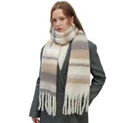 TEidea Châles Femme Écharpe À Carreaux De Style Britannique À La Mode pour Femmes, Écharpes pour Femmes Châle Chaude d'hiver avec Gland-Ds069-01