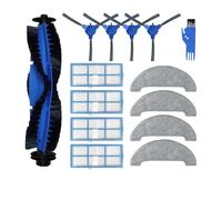 TEidea Compatible avec Proscenic 850T/850P Le kit de pièces de Rechange for aspirateur Robot Brosse Principale, Brosse latérale, Filtre Hepa, vadrouille. (Color : K)