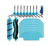 TEidea Compatible for aspirateur Cecotec Conga 4090 4490 4690 5090 5490 6090, Accessoires en Tissu avec Brosse à Rouleau latéral/Doux