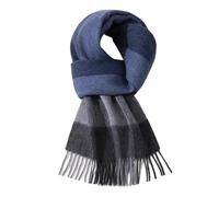 TEidea Echarpe Homme Écharpe À Plaid Commerciale Classique pour Hommes, Écharpe À Cou Chauffée d'hiver Et Châle dans Le Style Blue Foulard Homme-Couleur 1